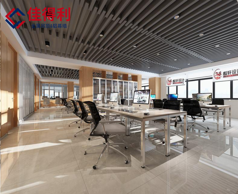 鋁方通吊頂天花灰色